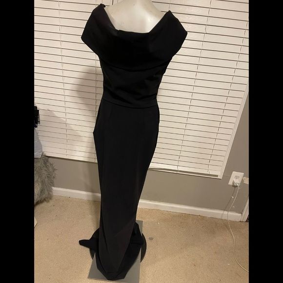 Chiara Boni La Petite Robe Benje Stretch Jersey Fishtail Gown Size US2 $995 - Picture 6 of 10